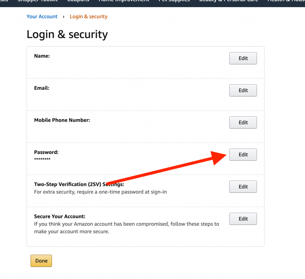 How to Change Your Amazon Password