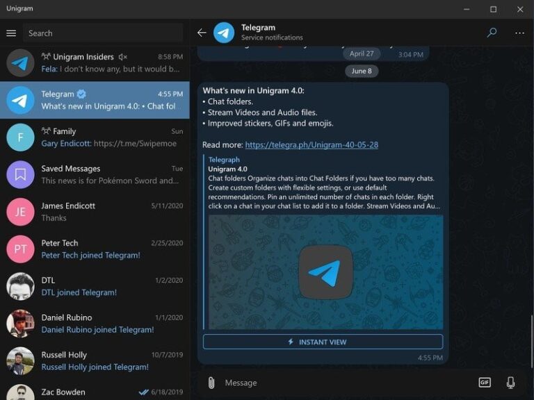 Telegram Client for Windows