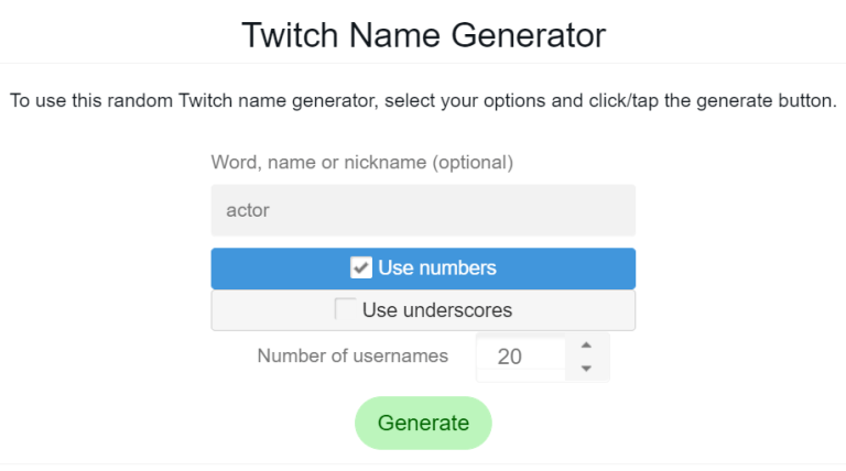 Best Twitch Name Generators in 2022