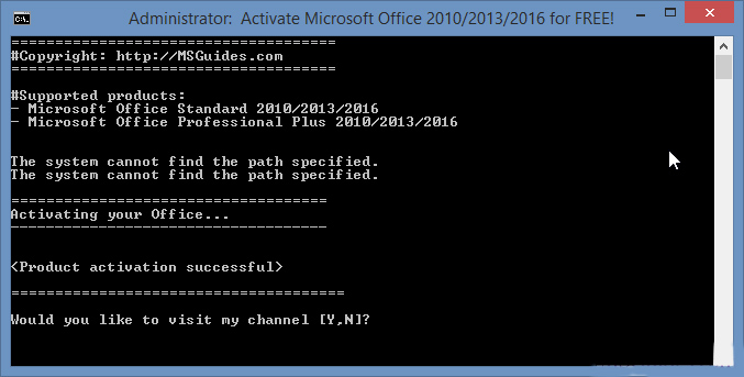 How to Activate Microsoft Office 2016 Using KMS Pico and 1 click.cmd
